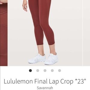 Lululemon Final Lap Crop size 8